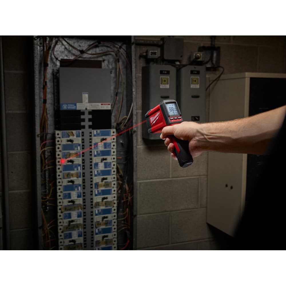 Milwaukee 2268-20NST 12:1 Infrared Temp Gun 9-Volt NIST Certified