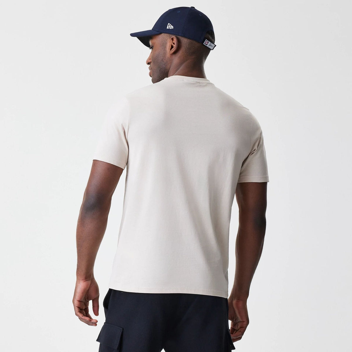 New York Yankees MLB Logo Cream T-Shirt-clouthin