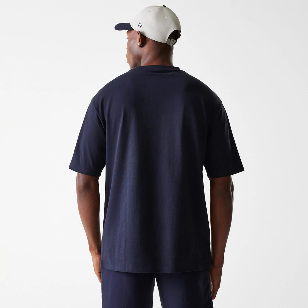 New York Yankees MLB League Essential Navy Oversized T-Shirt-clouthin