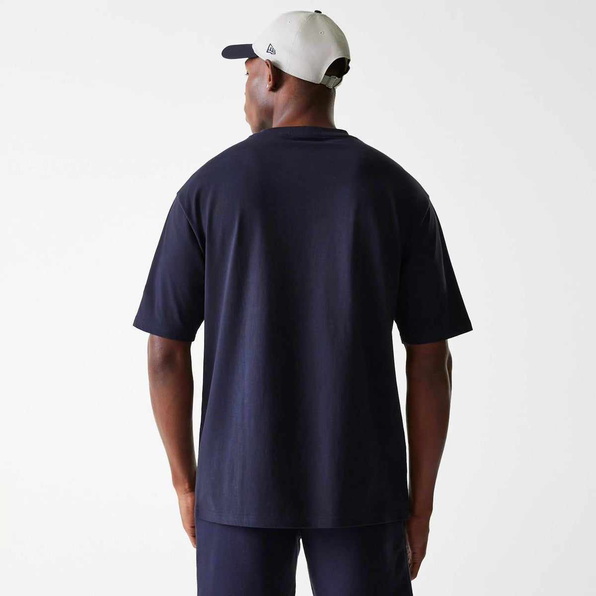 New York Yankees MLB League Essential Navy Oversized T-Shirt-clouthin