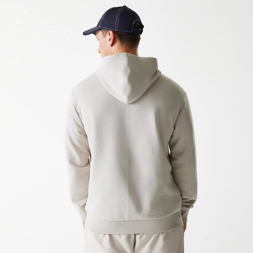 New York Yankees MLB League Essential Midi French Terry Cream Oversized Pullover Hoodie-clouthin
