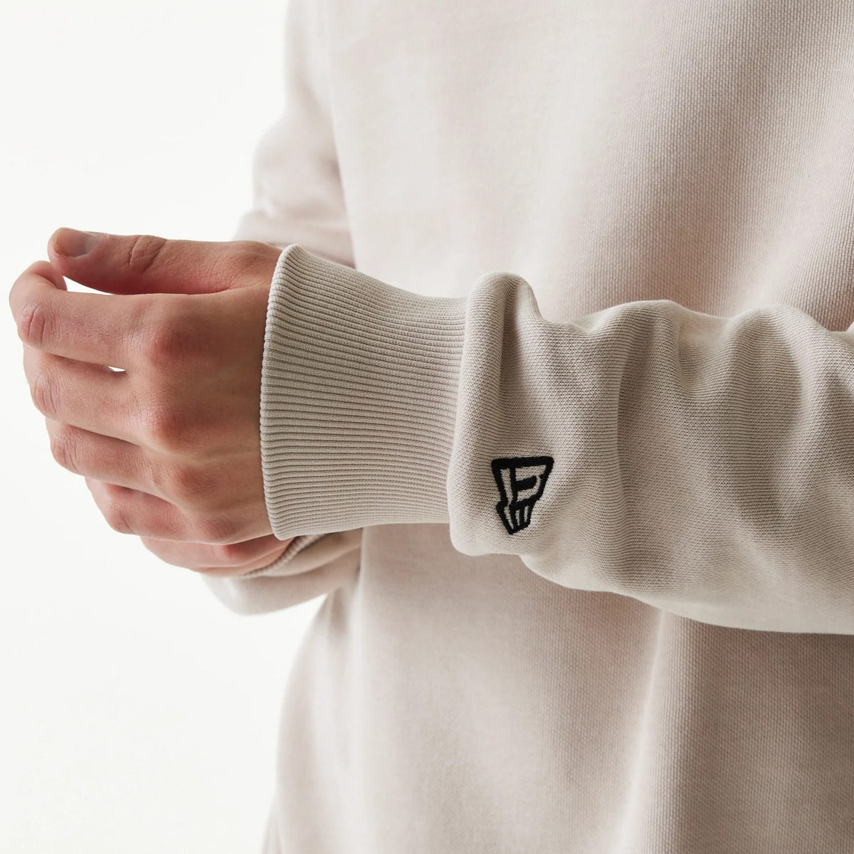 New York Yankees MLB League Essential Midi Cream Oversized Crew Neck Sweater-clouthin