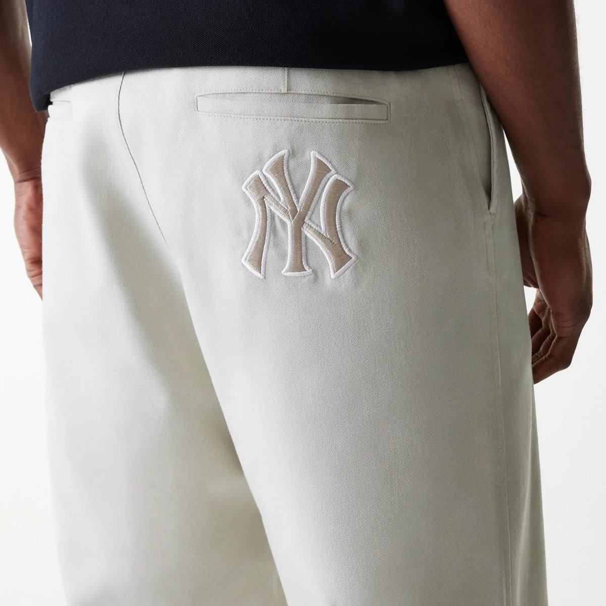 New York Yankees MLB Light Beige Chino Trousers-clouthin