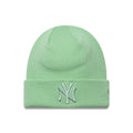 New York Yankees MLB League Essential Pastel Green Cuff Knit Beanie Hat-clouthin