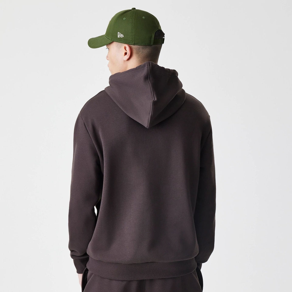 New York Yankees MLB Midi League Essential Dark Brown Oversized Pullover Hoodie-clouthin