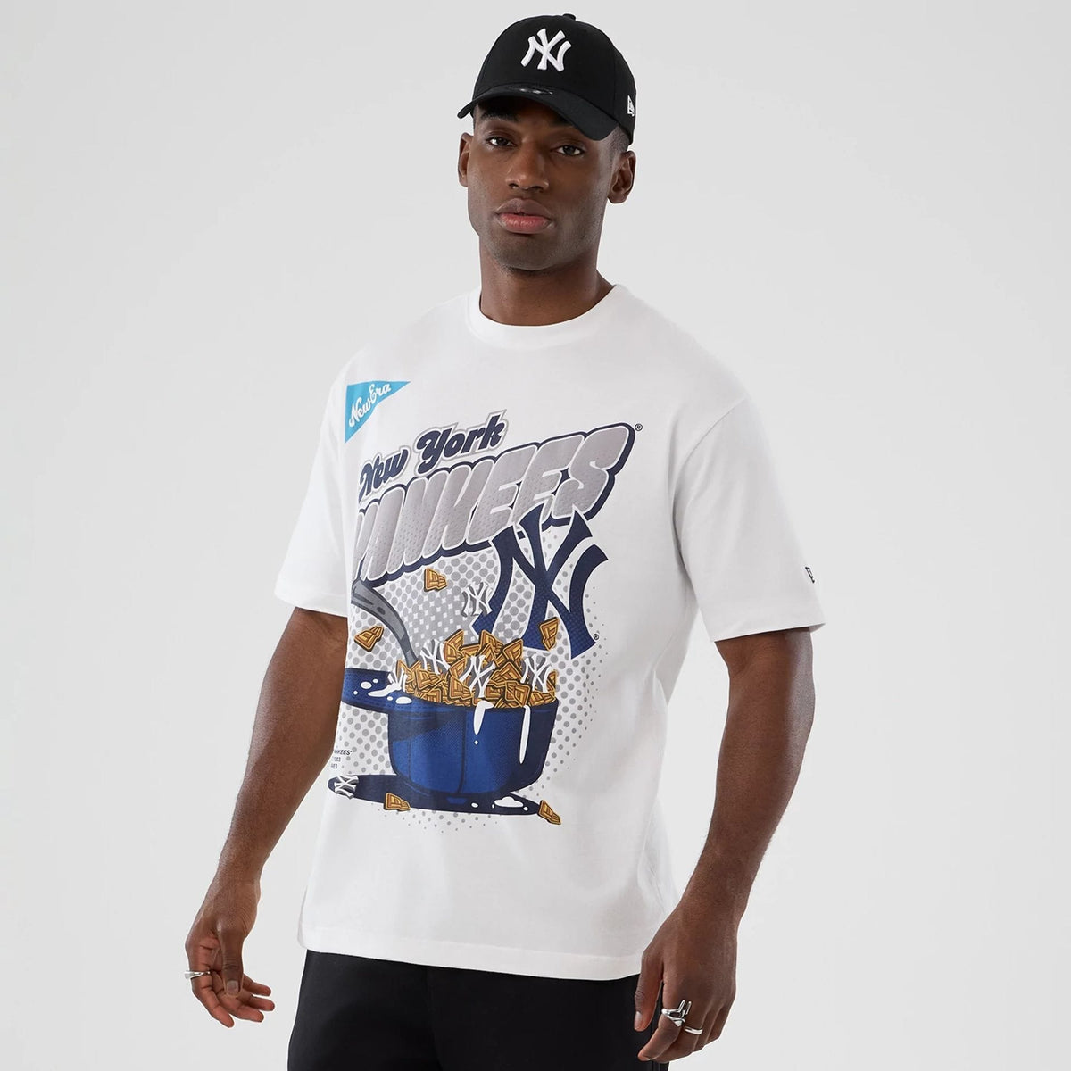 New York Yankees MLB Lifestyle Graphic White T-Shirt-clouthin