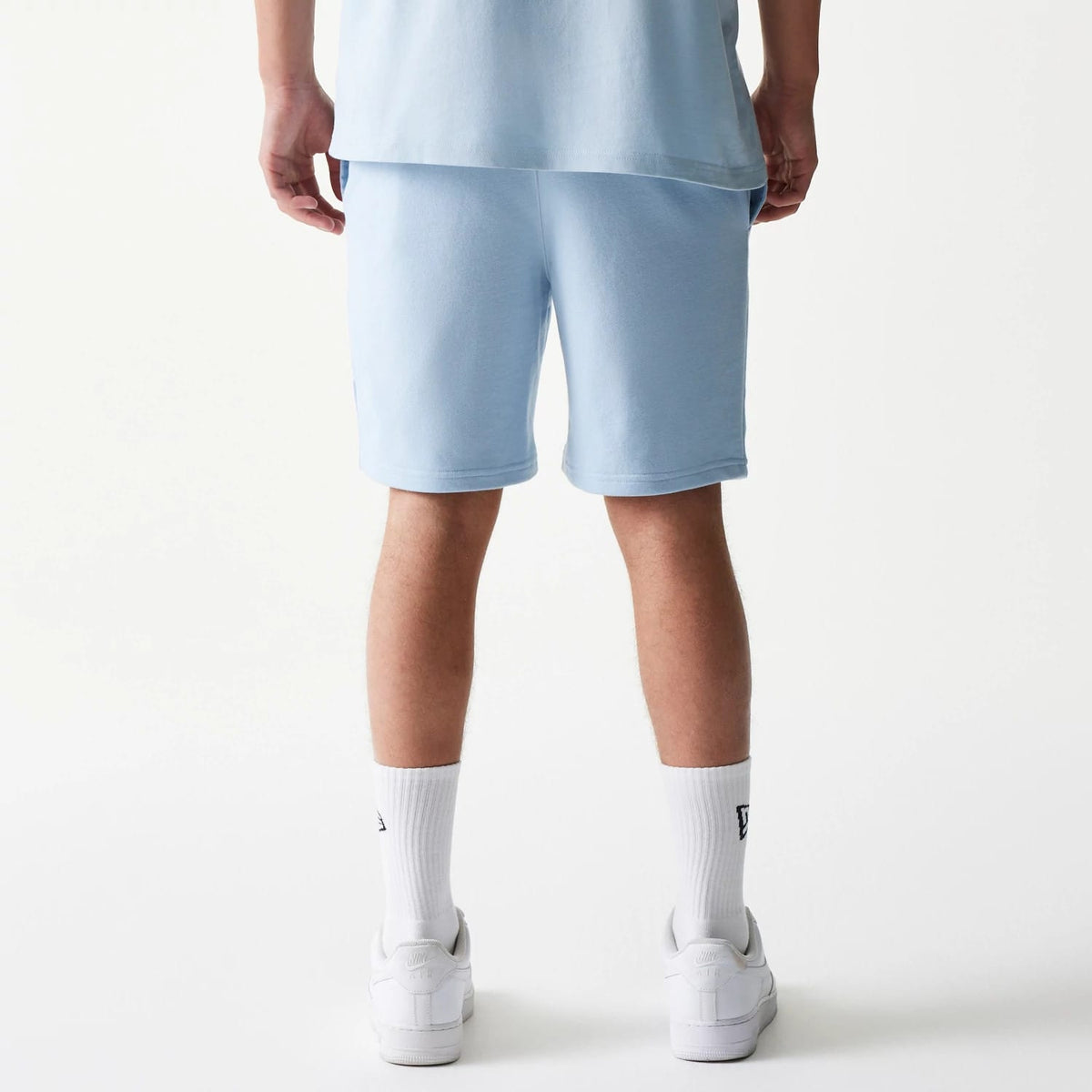 New York Yankees MLB League Essential Midi Pastel Blue Shorts-clouthin