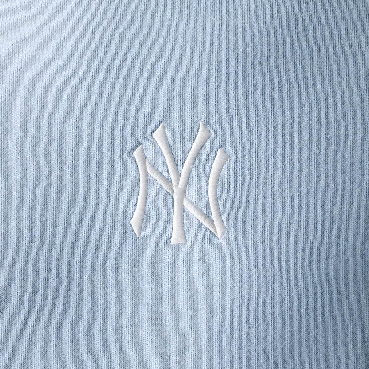 New York Yankees MLB Midi Pastel Blue Oversized Crew Neck Sweater-clouthin