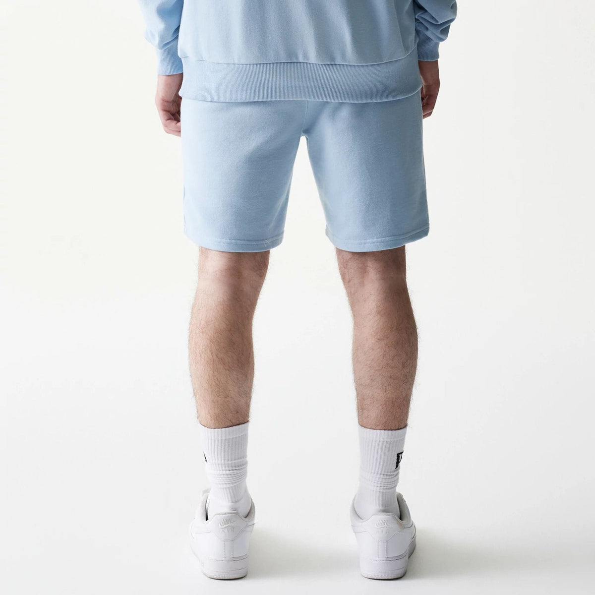New York Yankees MLB League Essential Midi Pastel Blue Shorts-clouthin