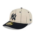 New York Yankees MLB Linen Cream Retro Crown 59FIFTY Fitted Cap-clouthin