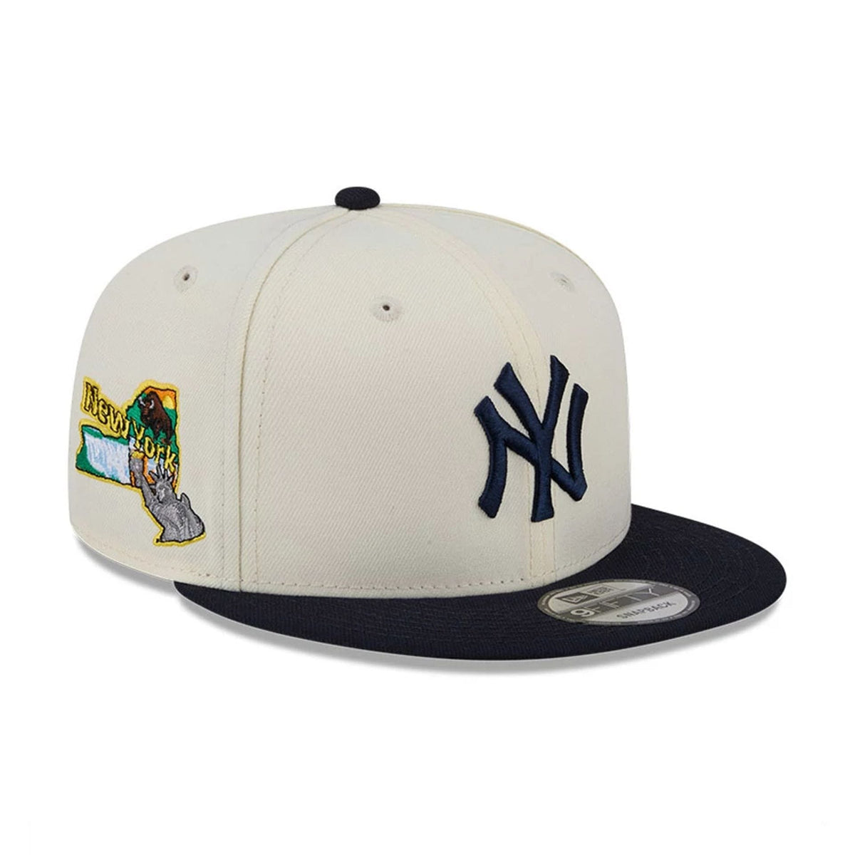 New York Yankees MLB Localized White 9FIFTY Snapback Adjustable Cap-clouthin