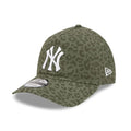 New York Yankees MLB Leopard Green 9TWENTY A-Frame Adjustable Cap-clouthin