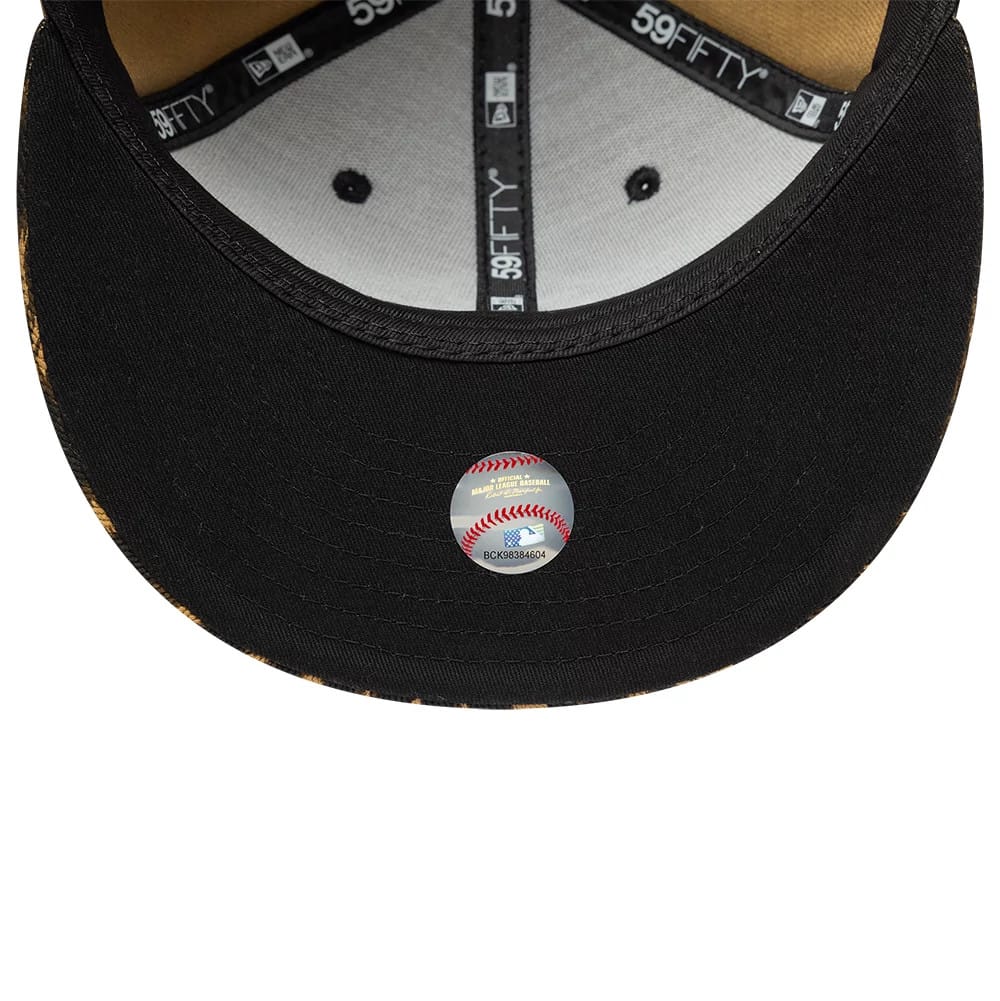New York Yankees MLB Leopard Black 59FIFTY Fitted Cap-clouthin