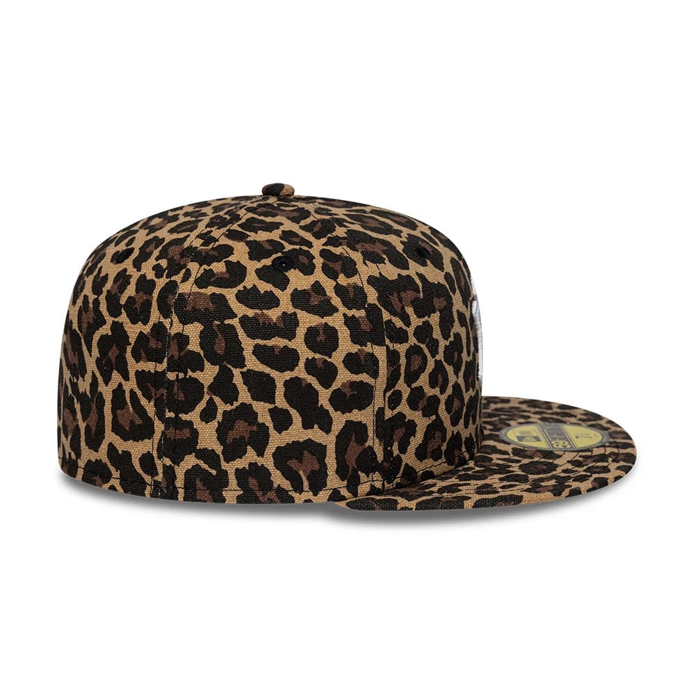 New York Yankees MLB Leopard Black 59FIFTY Fitted Cap-clouthin