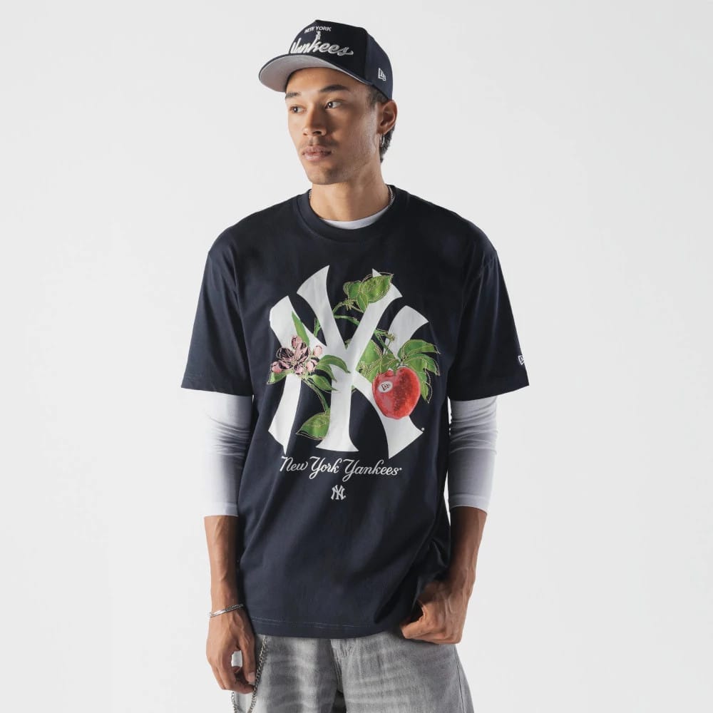 New York Yankees MLB Life Graphic Navy T-Shirt-clouthin