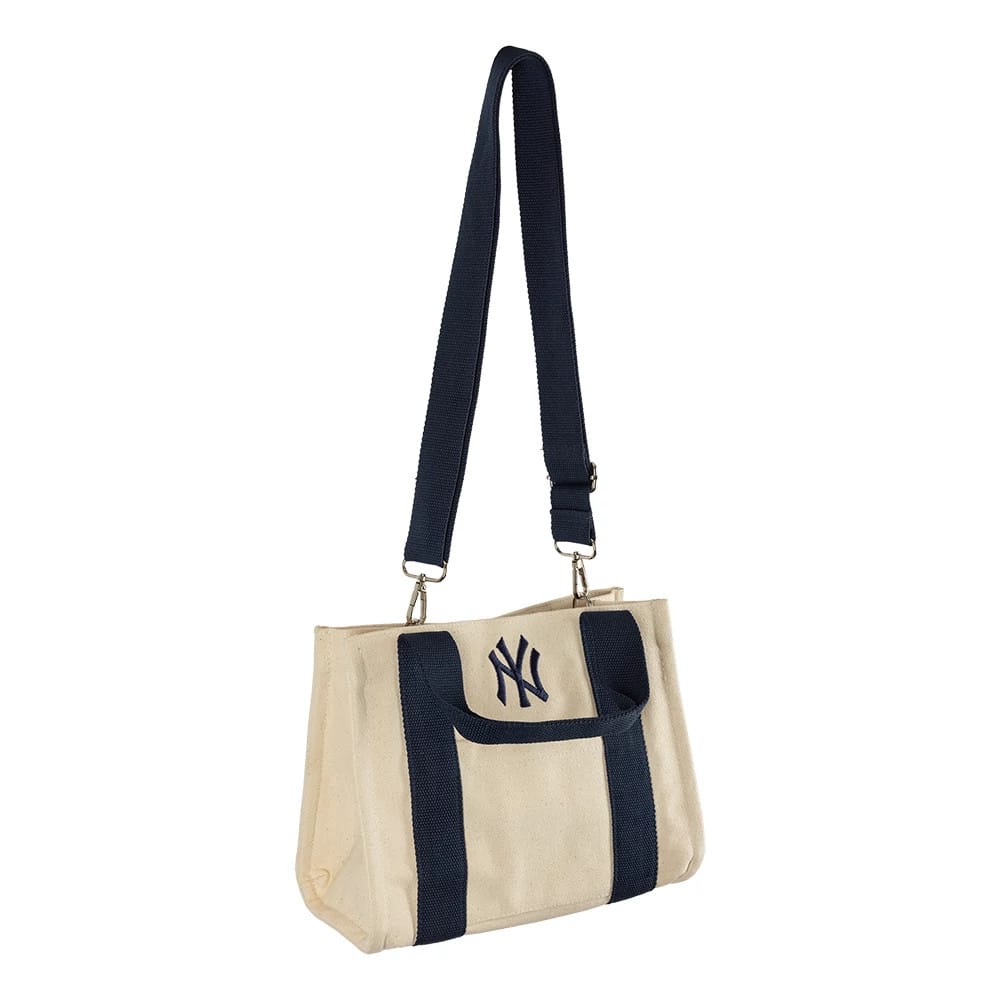 New York Yankees MLB Light Beige Tote Bag-clouthin