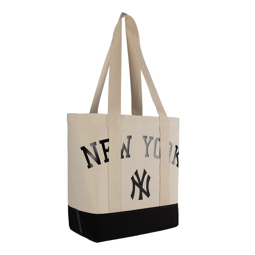New York Yankees MLB Light Beige Tote Bag-clouthin