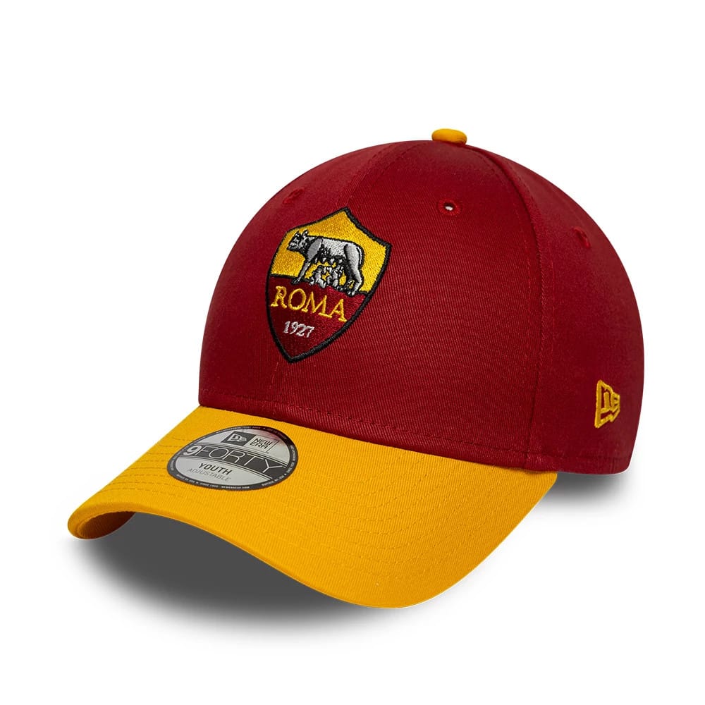 Youth AS Roma Team Dark Red 9FORTY Adjustable Cap-zelvios