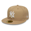 New York Yankees MLB League Essential Light Beige 59FIFTY Fitted Cap-clouthin