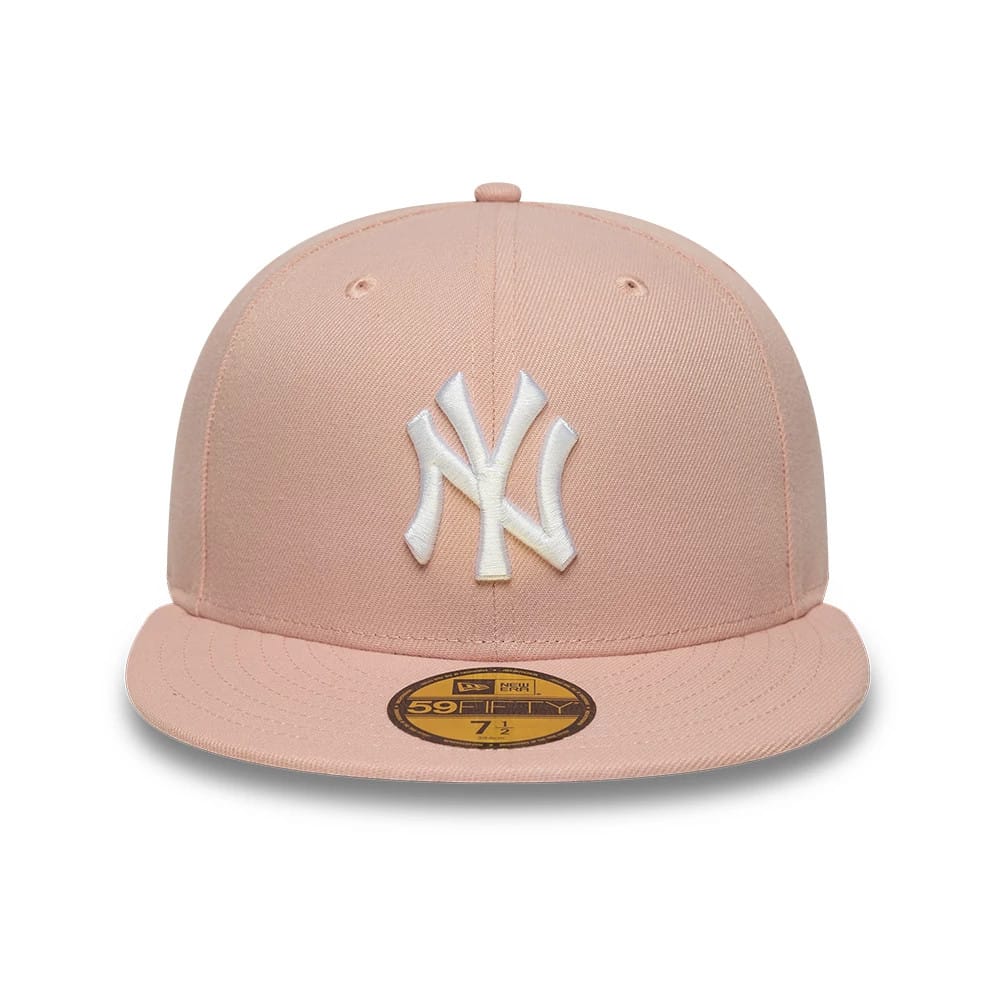 New York Yankees MLB League Essential Pastel Pink 59FIFTY Fitted Cap-clouthin