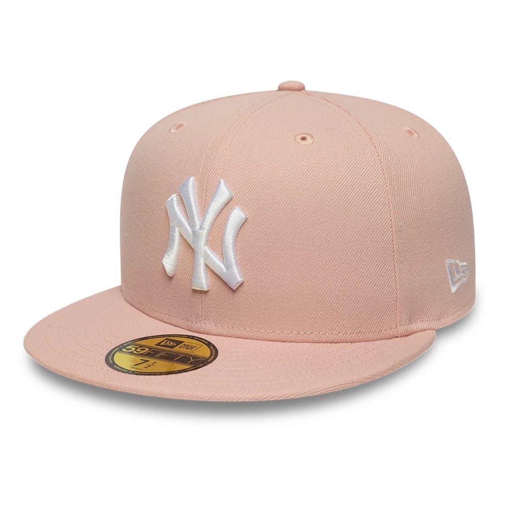 New York Yankees MLB League Essential Pastel Pink 59FIFTY Fitted Cap-clouthin