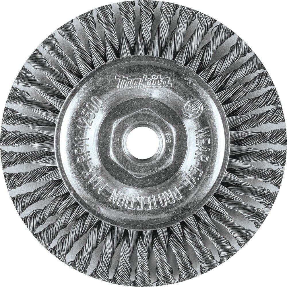 Makita A-98522 5" Stringer Bead Twist Wire Wheel, 5/8"-11
