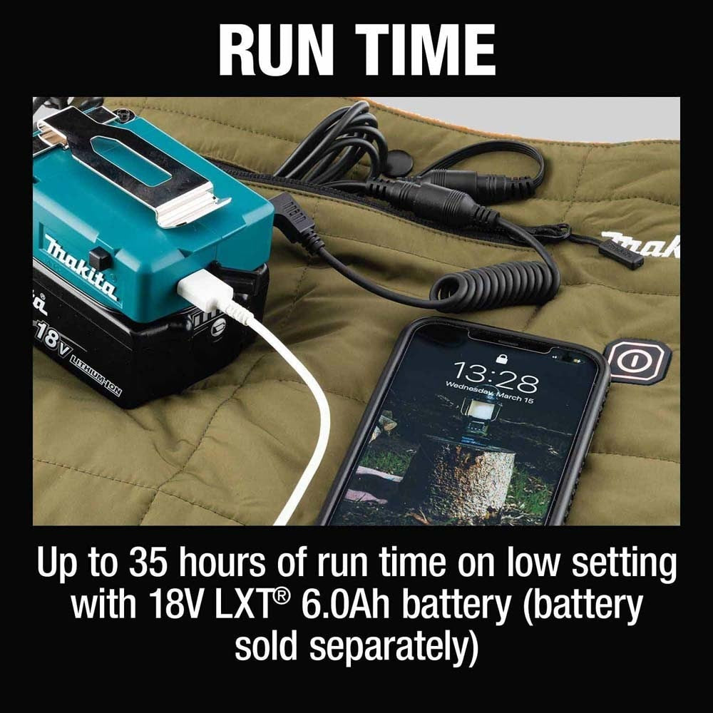 Makita ADCB200B Outdoor Adventure 18V LXT Heated Blanket, Blanket Only