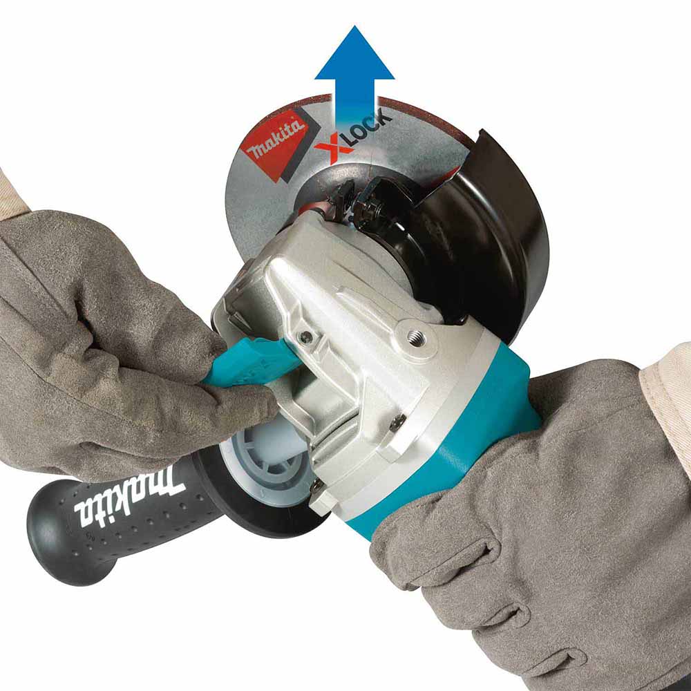 Makita GA4570 4-1/2" X-LOCK Angle Grinder, with AC/DC Switch
