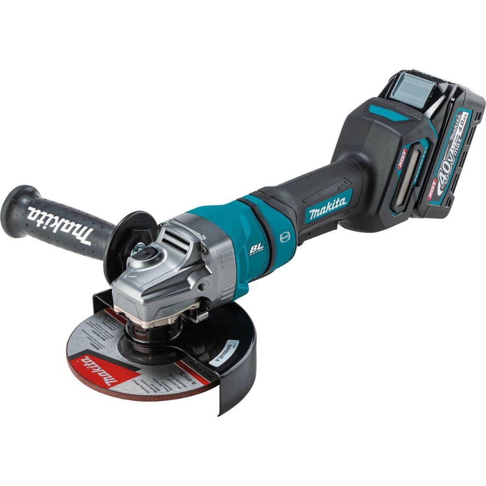 Makita GAG14M1 40V max XGT Brushless Cordless 4-1/2" / 6" Paddle Switch Angle Grinder Kit, with Electric Brake (4.0Ah)