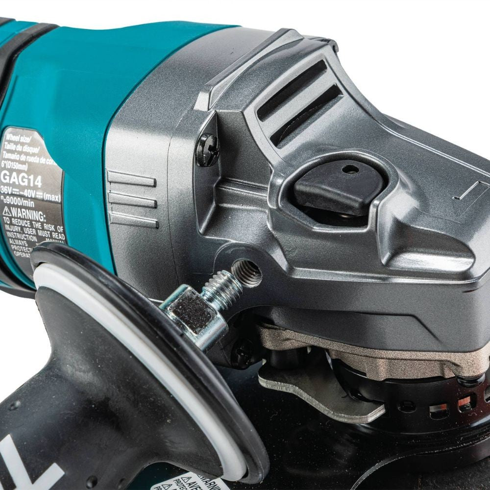 Makita GAG14M1 40V max XGT Brushless Cordless 4-1/2" / 6" Paddle Switch Angle Grinder Kit, with Electric Brake (4.0Ah)
