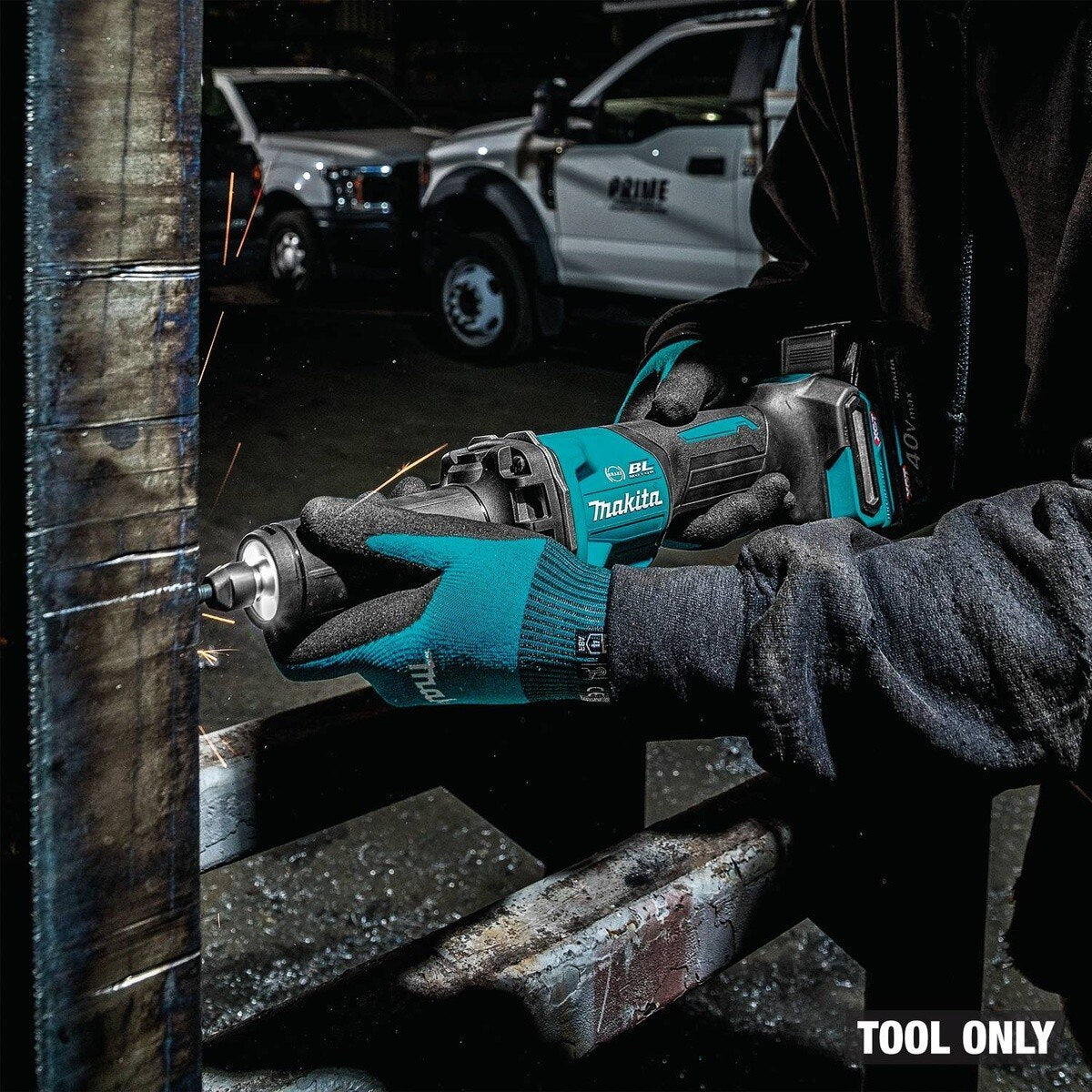 Makita GDG02Z 40V max XGT Cordless 1/4" Paddle Switch Die Grinder Variable Speed with Electric Brake Tool Only