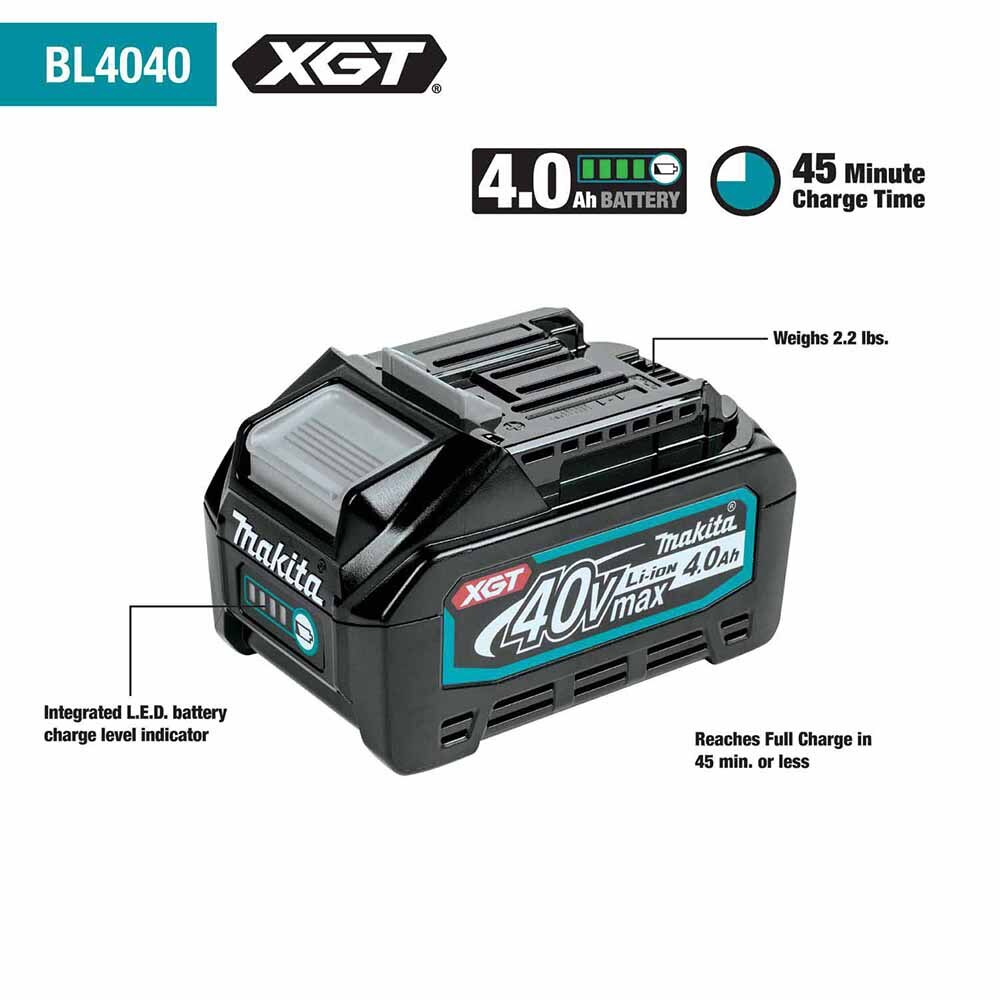 Makita GHU04M1 40V max XGT Brushless Cordless 24" Single-Sided Hedge Trimmer Kit (4.0Ah)