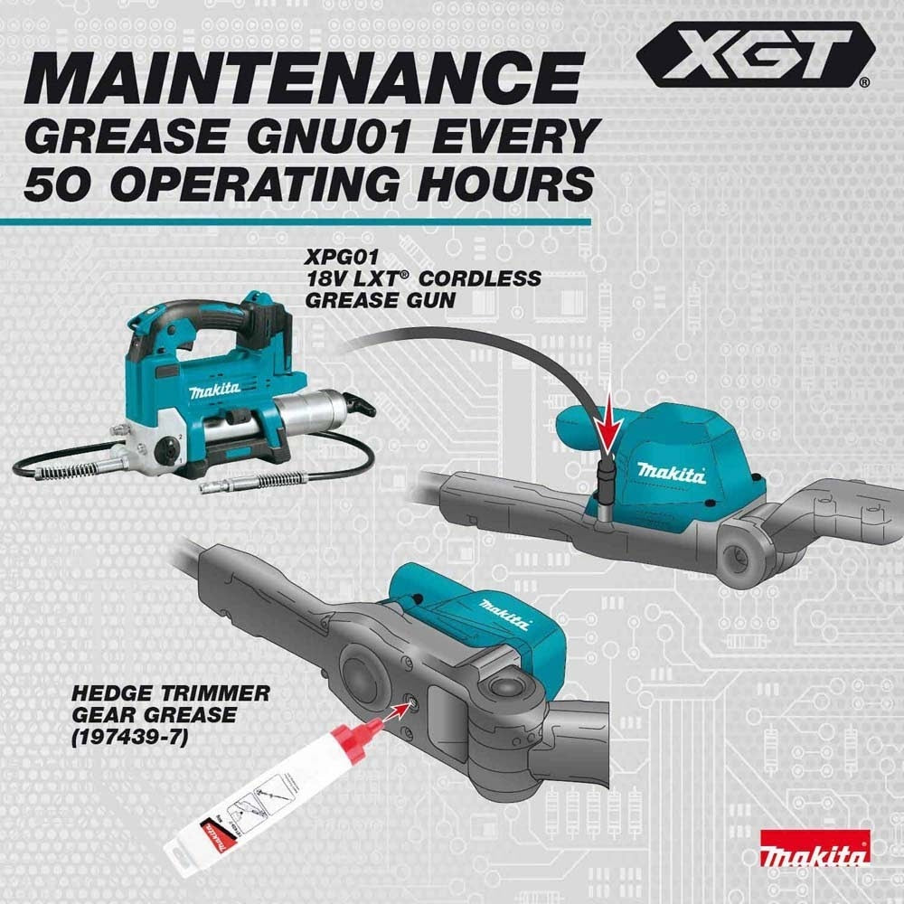 Makita GNU01Z 40V max XGT Brushless Cordless 24" Articulating Pole Hedge Trimmer (Tool Only)