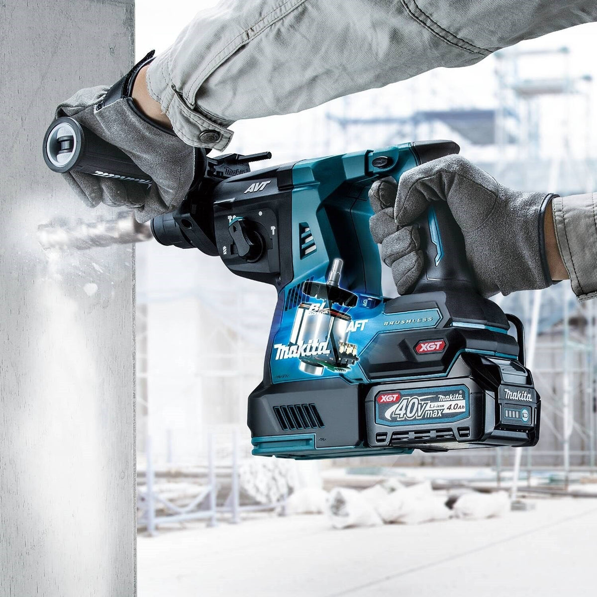 Makita GRH02M1 40V max XGT® 1-1/8" AVT® Rotary Hammer Kit