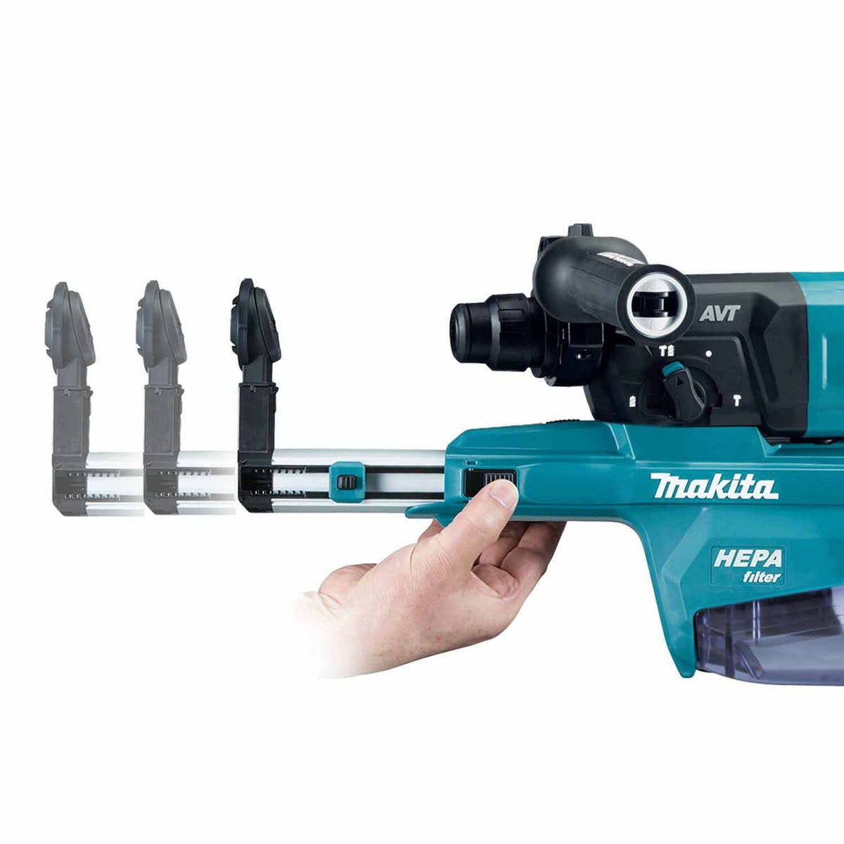 Makita GRH07M1W 40V max XGT Rotary Hammer (D-Handle) Kit w/ Dust Extractor