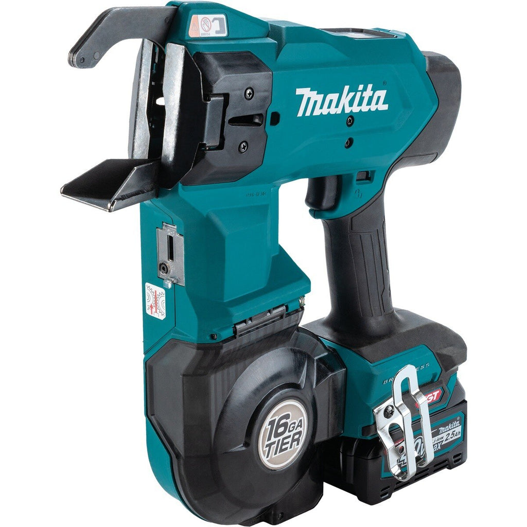 Makita GRT01D 40V max XGT Brushless 16 Gauge Rebar Tying Tool Kit (2) 2.5Ah Batteries