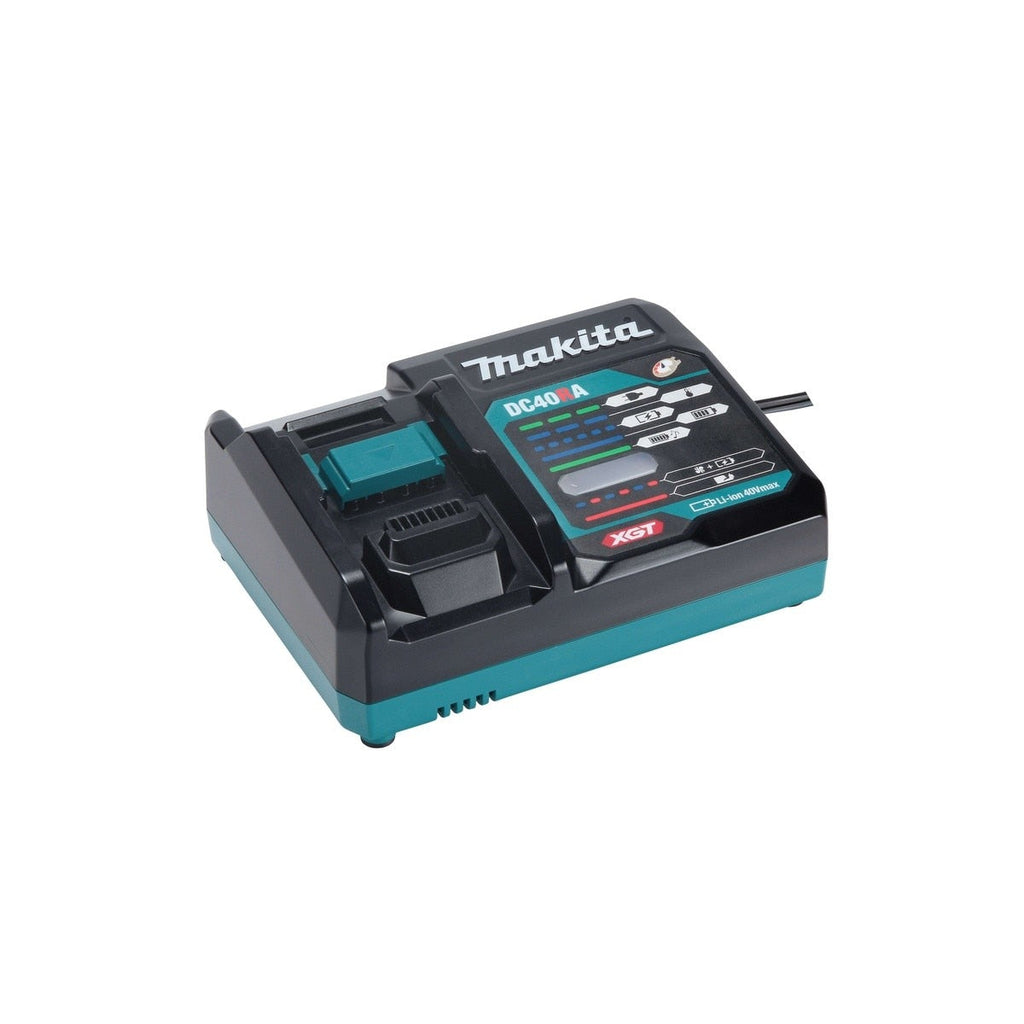 Makita GRU06T 40V max XGT Brushless Cordless Brush Cutter Kit with 10 in. 4-Tooth Blade (2 Batteries, Charger, Harness)
