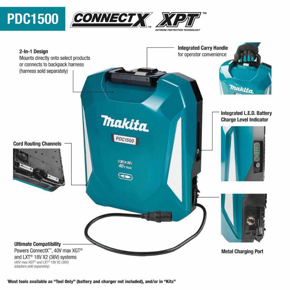 Makita PDC1500 40V max ConnectX 1,500Wh Portable Power Supply (Battery Only)