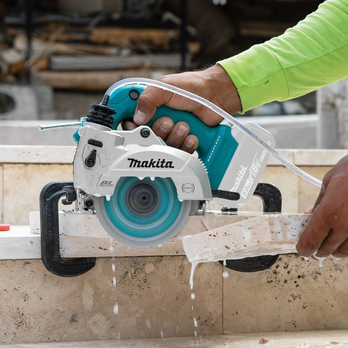 Makita XCC01Z 18V LXT 5" Wet/Dry Masonry Saw, AWS Capable, Tool Only