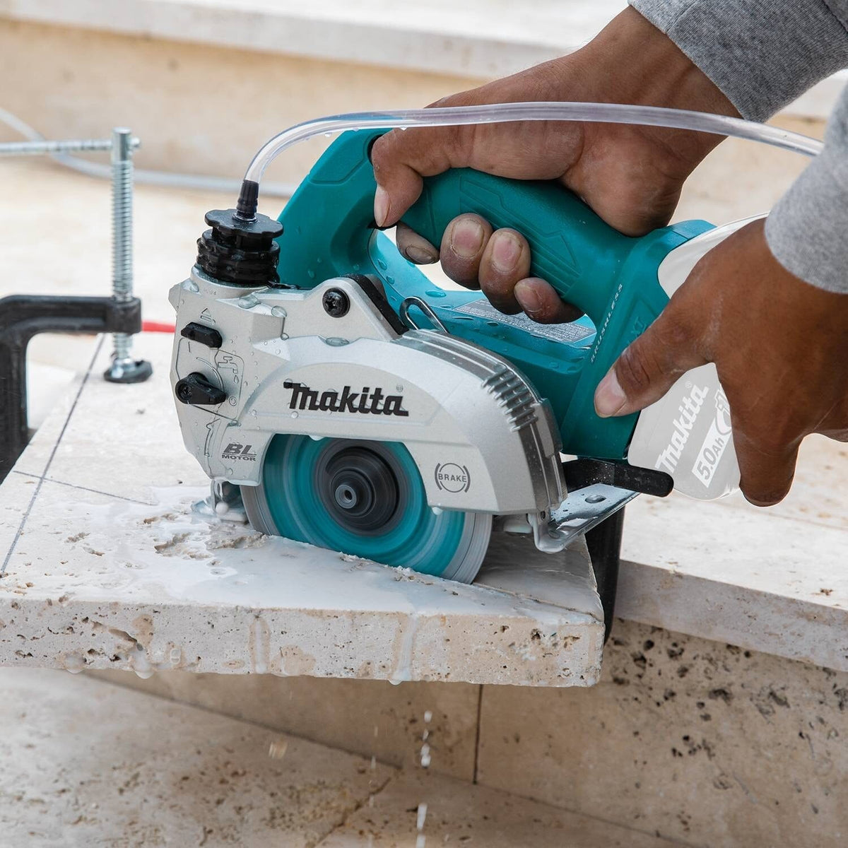 Makita XCC01Z 18V LXT 5" Wet/Dry Masonry Saw, AWS Capable, Tool Only