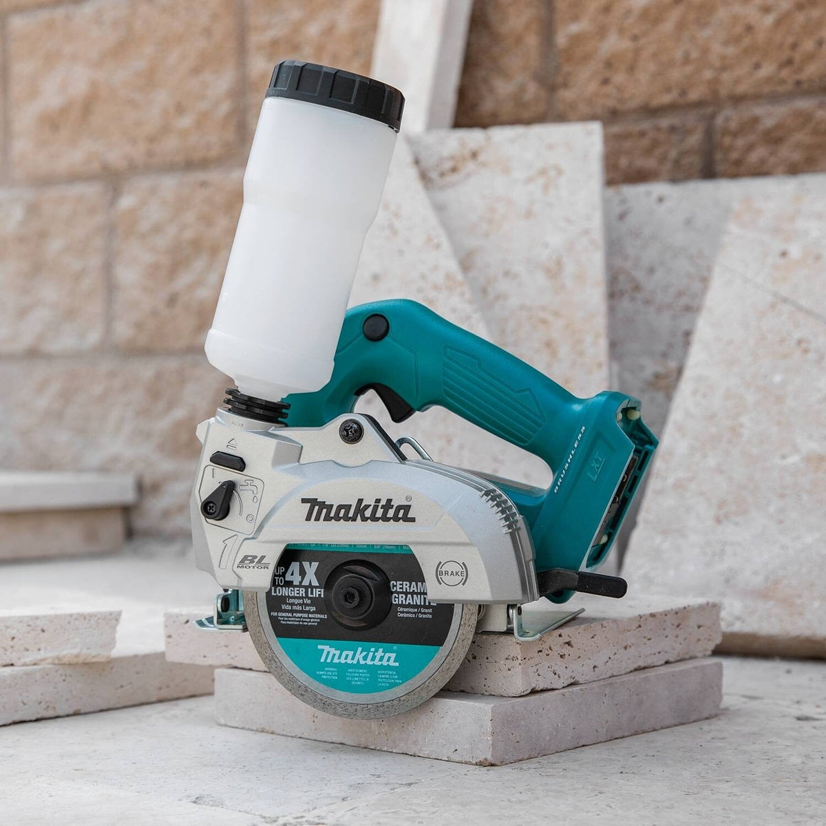 Makita XCC01Z 18V LXT 5" Wet/Dry Masonry Saw, AWS Capable, Tool Only