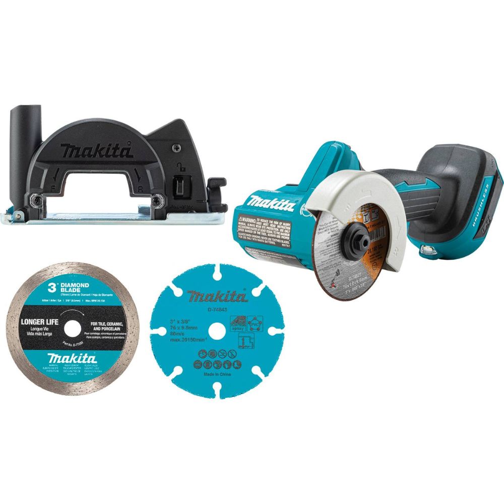 Makita XCM01Z 18V LXT Lithium-Ion Brushless Cordless 3" Cut-Off Tool, Tool Only