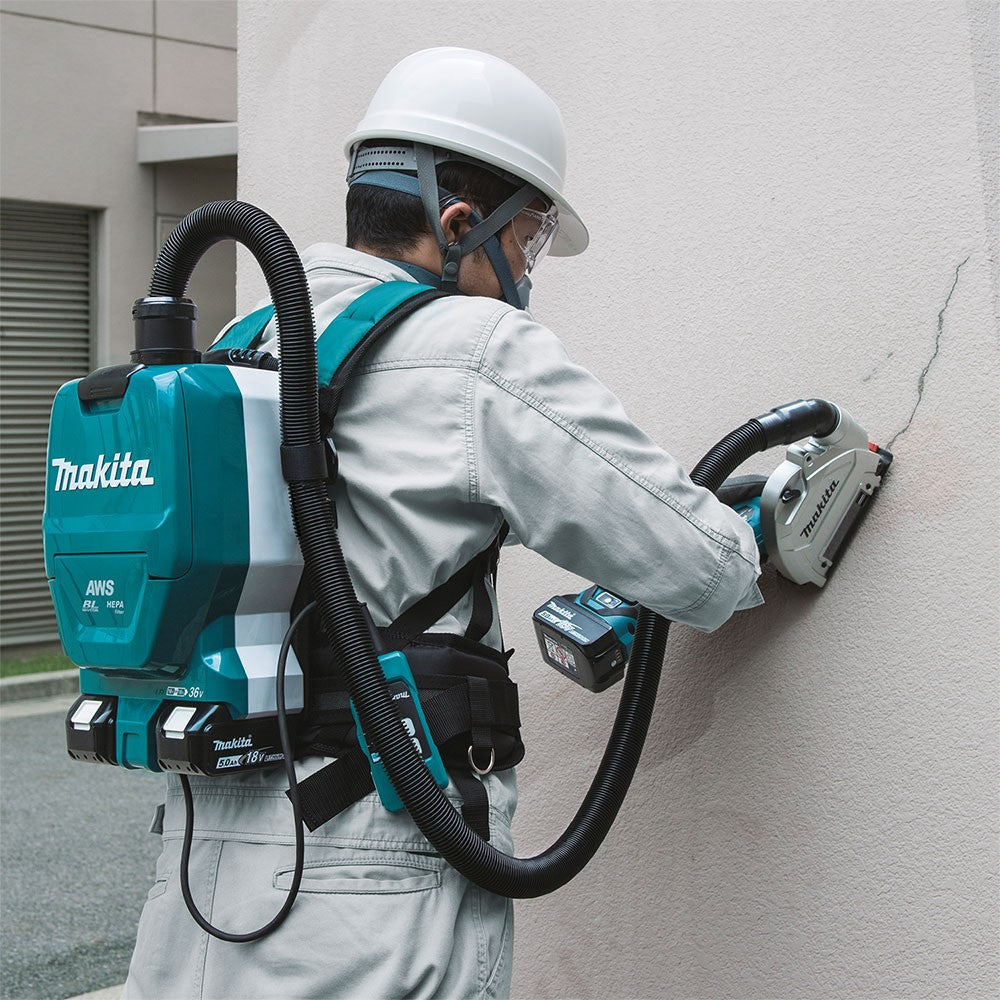 Makita XCV10PTX 18V X2 LXT 1/2 Gallon Backpack Dry Dust Extractor Kit