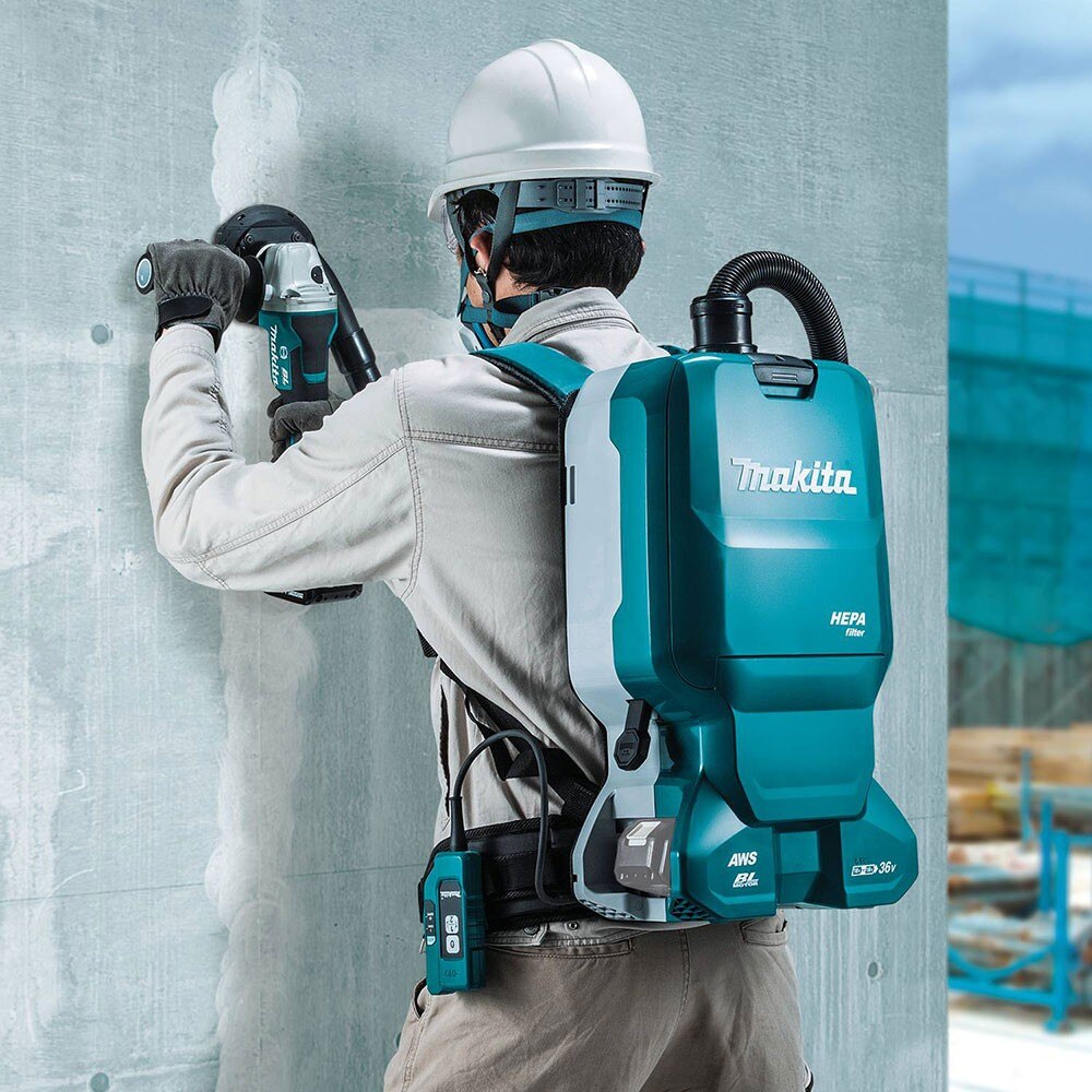 Makita XCV18ZX 18V X2 LXT 1.6 Gallon  Backpack Dry Dust Extractor,Tool Only