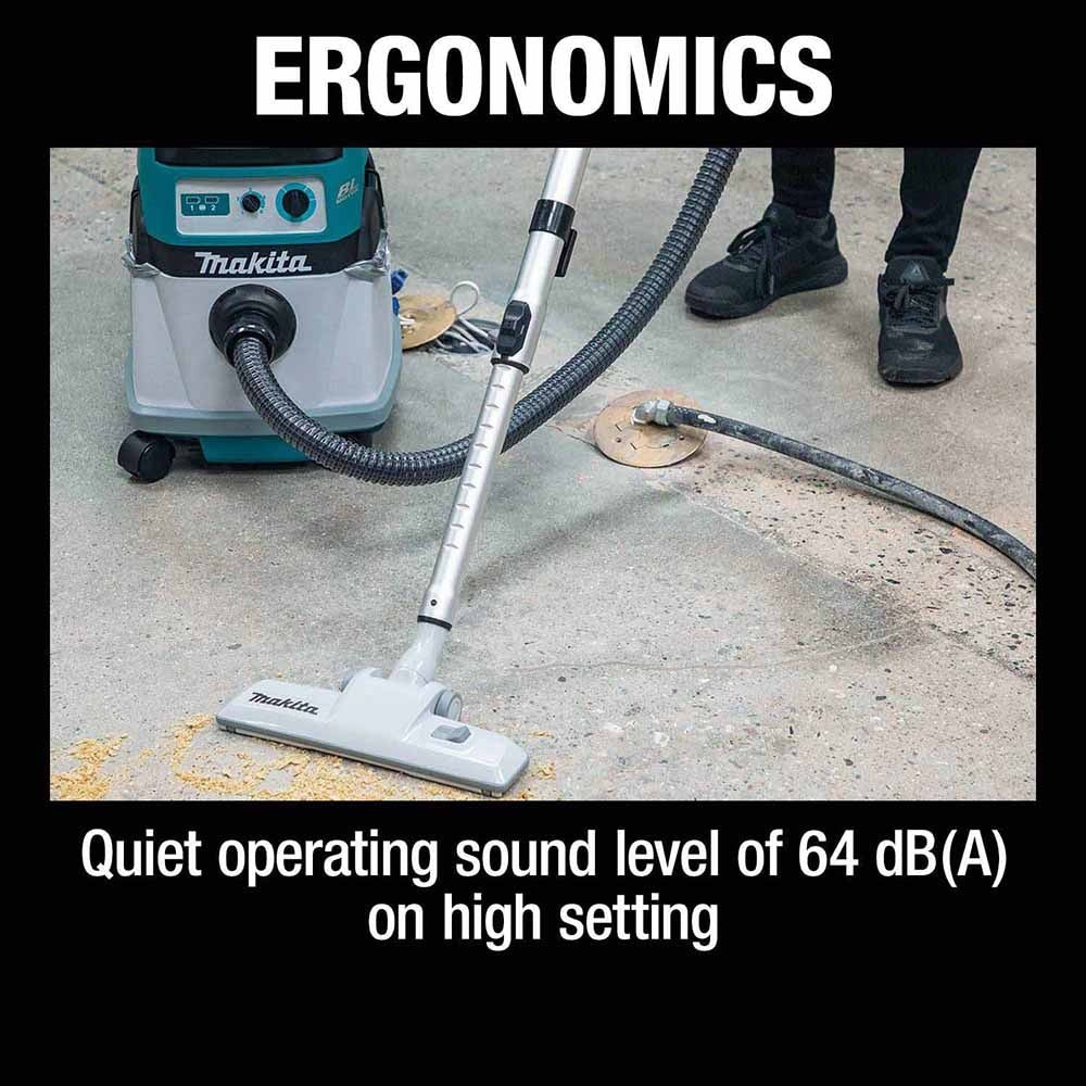 Makita XCV23Z 36V (18V X2) LXT Brushless 4 Gallon Wet/Dry Dust Extractor/Vacuum, Tool Only