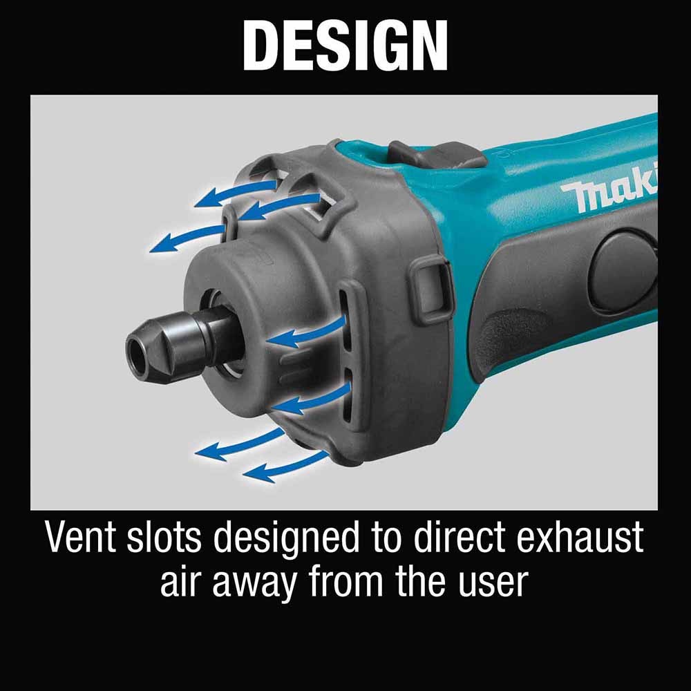 Makita XDG02Z 18V LXT Lithium-Ion 1/4" Compact Die Grinder, Tool Only