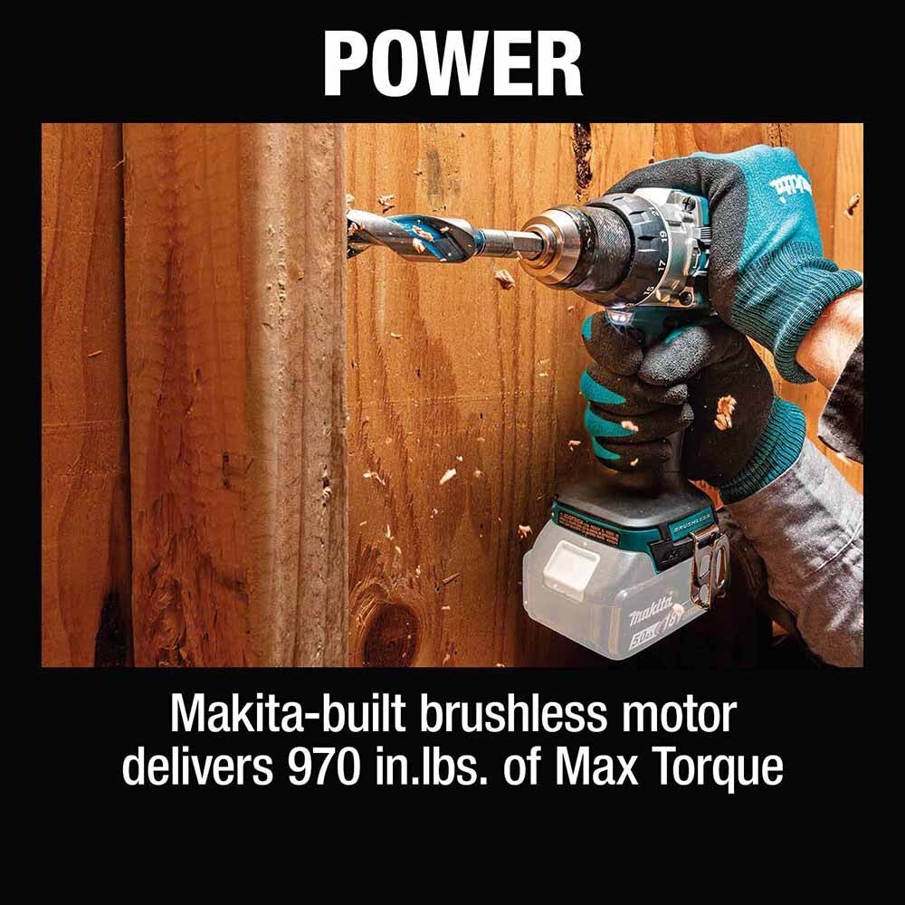 Makita XPH16Z 18V LXT Lithium-Ion Compact Brushless Cordless 1/2" Hammer Driver-Drill, Tool Only