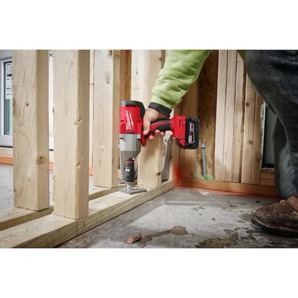 Milwaukee 2666-21B M18 18V Lithium-Ion Brushless Cordless 1/2 in. Impact Wrench with Friction Ring Kit