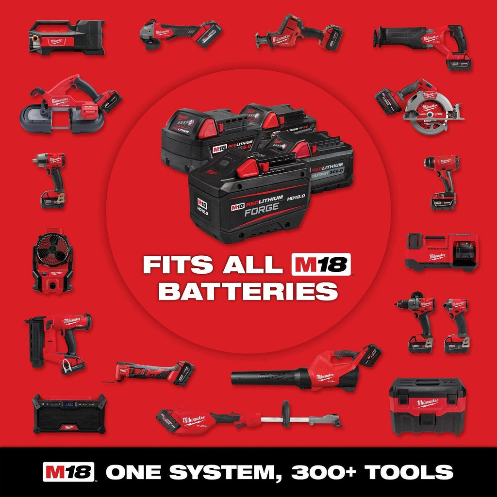 Milwaukee 2917-22HD M18 FUEL 1-9/16" SDS Max Rotary Hammer Kit with ONE KEY (2 Batteries, Charger)