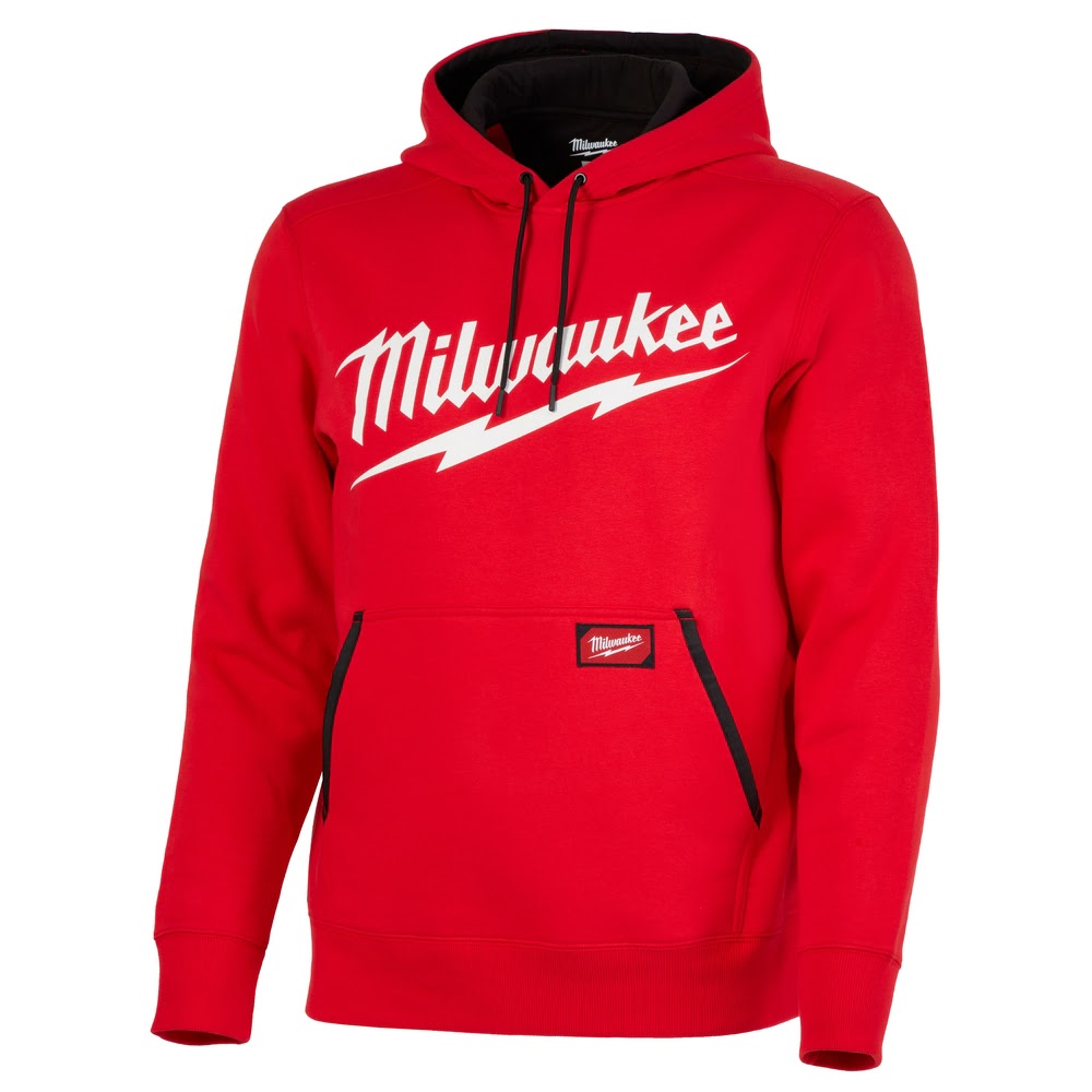 Milwaukee 352R Midweight Pullover Hoodie - Logo Red
